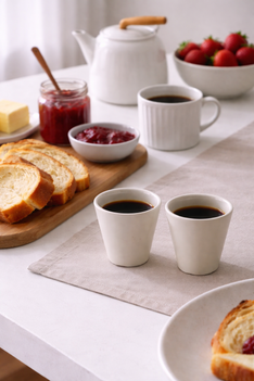 Tasse en céramique – Teinte claire, forme épurée